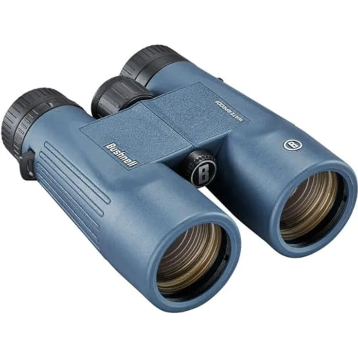 Bushnell - H2O 2 - Fernglas - 10x42 Dunkelblaues - Voll multivergütetes - Wasserdicht/Beschlagfrei - Drehbare Augenmuscheln - Wassersport - Bootfahren - 150142R