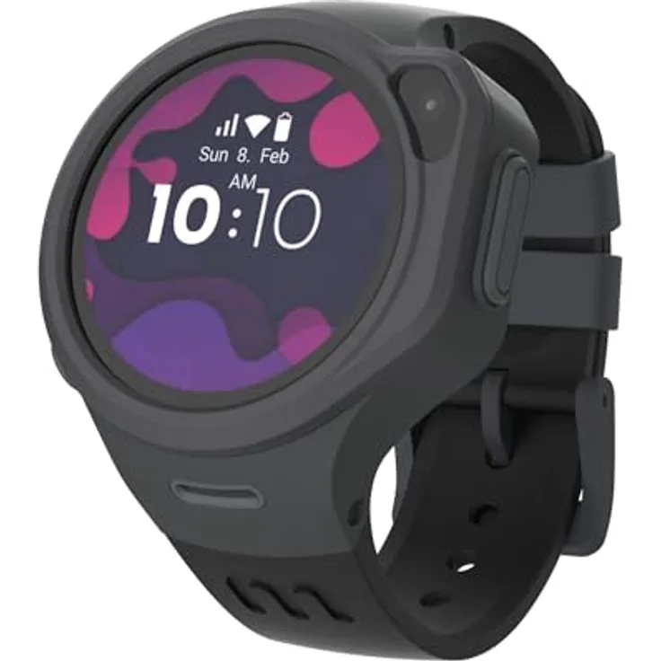 myFirst Fone R1c, Smartwatch für Kinder mit 4G LTE, GPS, 2 MP Kamera und wasserdichtem Design, grau