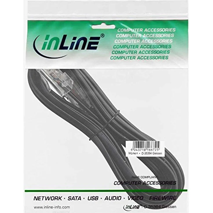 InLine ISDN Anschlußkabel RJ45 St/St, 5 m Telefonkabel für ISDN-Anschlüsse – Bild 2