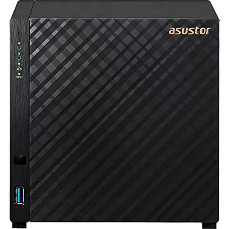 Asustor AS1104T NAS Kompakt Eingebauter Ethernet-Anschluss Schwarz RTD1296 (90IX01J0-BW3S00) – Bild 2