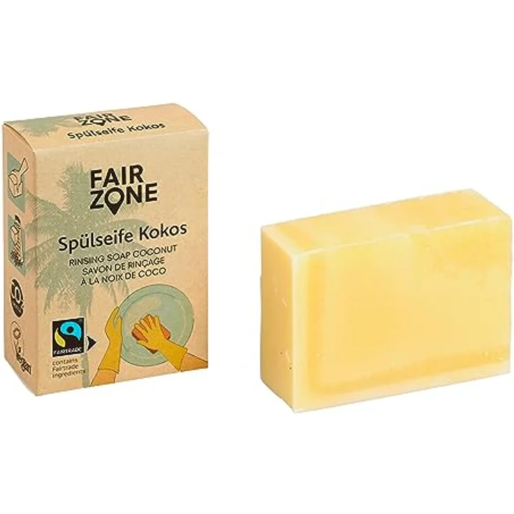 Fair Zone Spülseife Kokos 80 Gramm – Bild 2