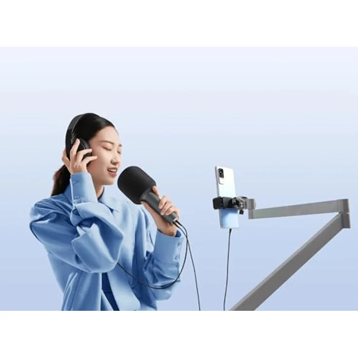 Xiaomi Karaoke Mikrofon BHR6752GL, kabelloses Mikrofon mit Bluetooth, 2500 mAh Lithium-Ionen-Batterie, Schwarz – Bild 6