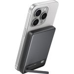 INIU Kabellose MagSafe Powerbank 10000mAh, 2x USB-C, Magnetisch, Schwarz