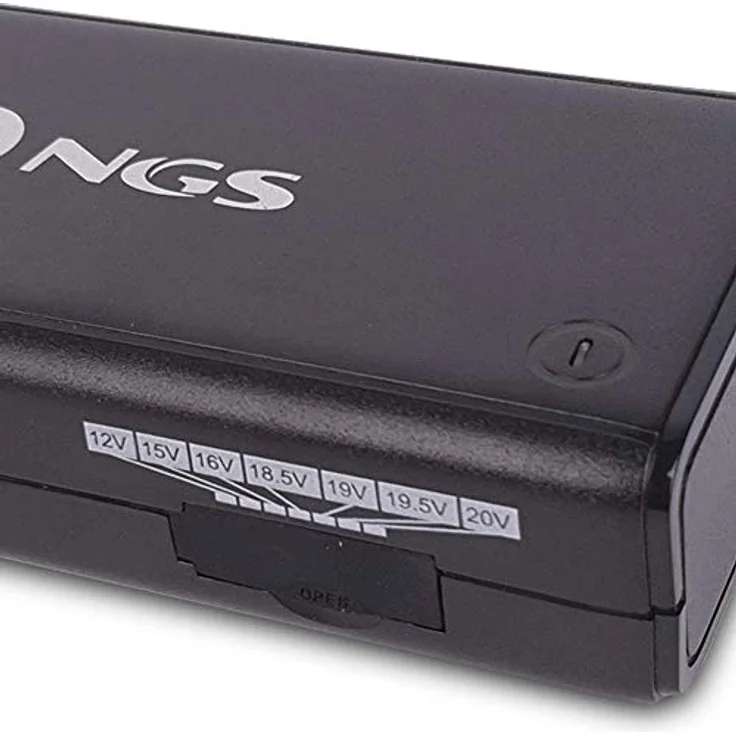 NGS Ban (90 W), Universelles Notebook-Netzteil mit LED-Anzeige, Schwarz, 11 wechselbare Pins, Schutz vor Überlastung und Kurzschluss – Bild 3