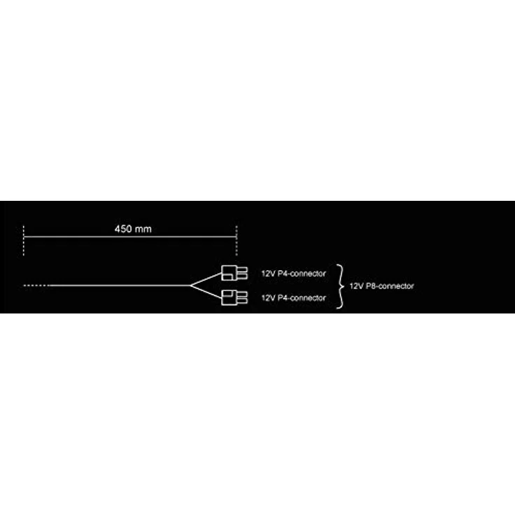 be quiet! CC-4420 - Stromkabel - 8-polig + 12V (4+4) (BC060) – Bild 3