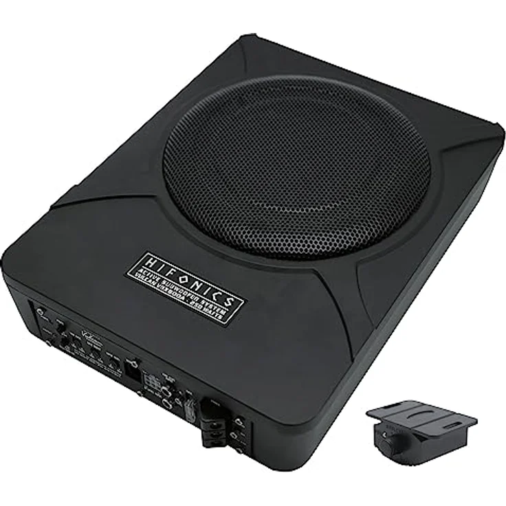 Hifonics VRX1000A, Aktiv-Subwoofer mit 300 W max., 10 Zoll, Bass-Boost bis 12dB, Lowpass 50-150 Hz, Auto Turn-On – Bild 2