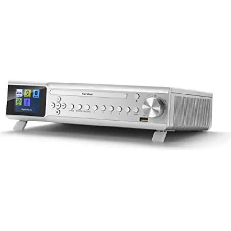 Karcher RA 2060D-S Unterbauradio mit CD-Player, DAB+ - UKW-Radio (je 30 Senderspeicher), USB zur MP3-Wiedergaber & Bluetooth - Wecker (Dual-Alarm) - Countdown-Timer - Fernbedienung – Bild 2