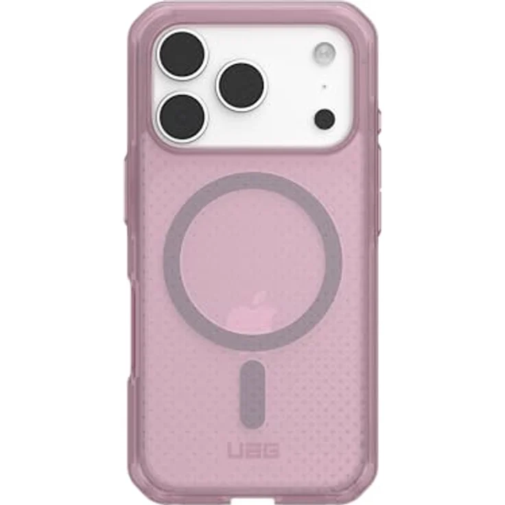 URBAN ARMOR GEAR Dot Case für Apple iPhone 17 Pro, sturzfest mit Magnetring, Wireless Charging, abgeflachte Ecken, 4,6m Fallschutz, lila (transparent) – Bild 3