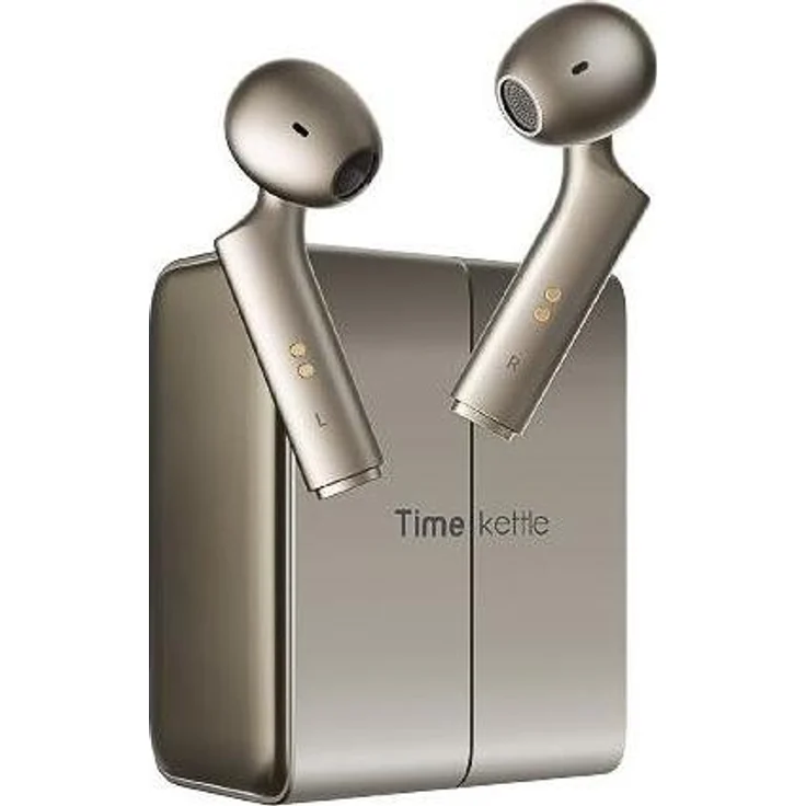 Timekettle W4 AI Dolmetscher, Kopfhörer mit 42 Spracheinstellungen und HybridComm-Technologie, Gold