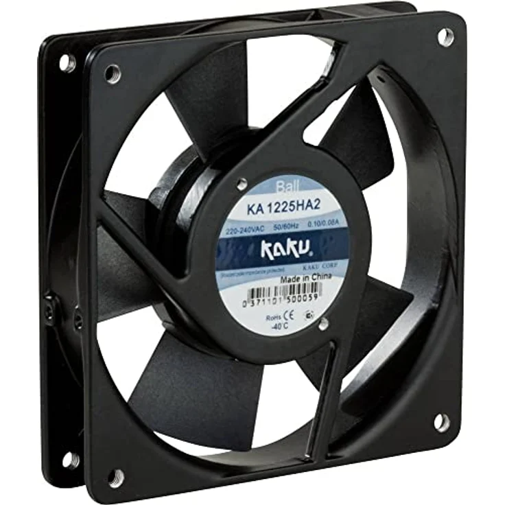 SEPA KA1225HA2BMT Axiallüfter 230 V/AC, 112.2 m³/h, robuste Aluminium-Gehäuse, Präzisionsrotor, 120 x 120 x 25 mm – Bild 2