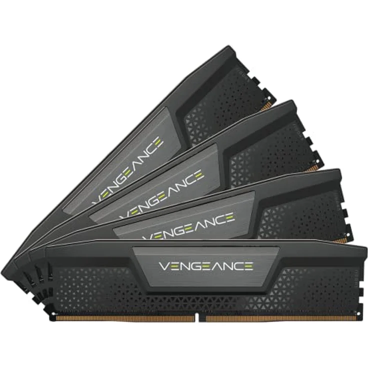 CORSAIR Vengeance DDR5 RAM 64GB (4x16GB) 6000MHz CL36 Intel XMP iCUE Kompatibler Computerspeicher - Schwarz (CMK64GX5M4B6000C36)