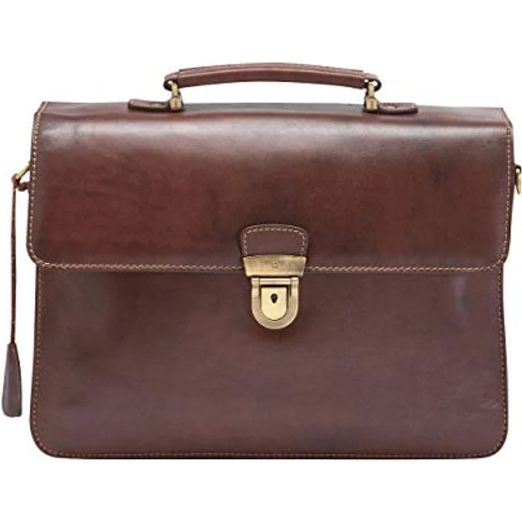 Picard Aktentasche Toscana, Laptoptasche aus 100% Rindsleder, Schwarz, 27 x 37 x 10 cm, 10 L Volumen – Bild 5