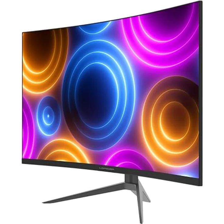 LC-POWER LC-M27QC, 27 Zoll Curved Gaming Monitor, QHD 2560 x 1440, 180 Hz, VA-Panel, AMD FreeSync, 1 ms MPRT, Schwarz – Bild 3