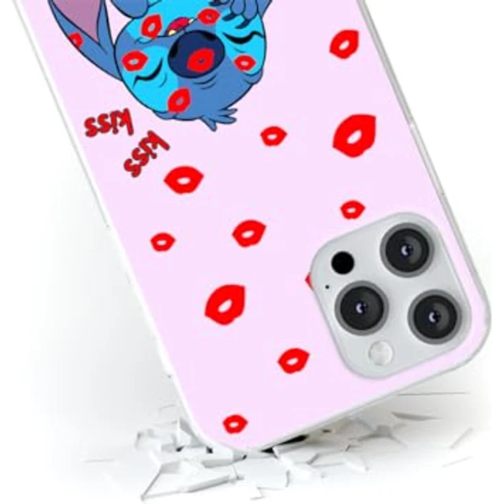 COFI 1453 Handyhülle Stitch-017 Disney Full Print Pink kompatibel mit Xiaomi Redmi Note 11 Pro 4G/5G - Flexibles TPU, erhöhte Ränder, Abriebfestigkeit – Bild 3