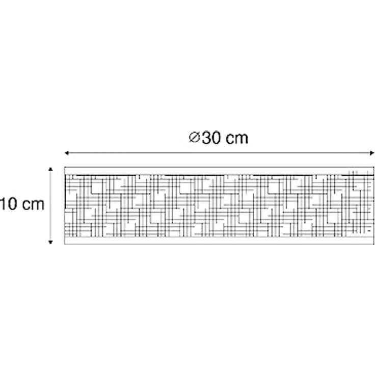 Qazqa - Orientalisch Orientalische Deckenleuchte Rattan 30 cm - Tromma - LED geeignet E27 – Bild 4