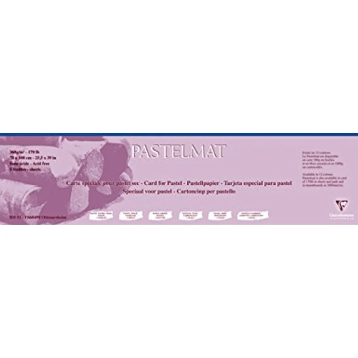 Clairefontaine Pastelmat Bastelpapier, 360g/m² für Trockene Techniken, 70x100 cm, säurefrei und pH-neutral – Bild 1
