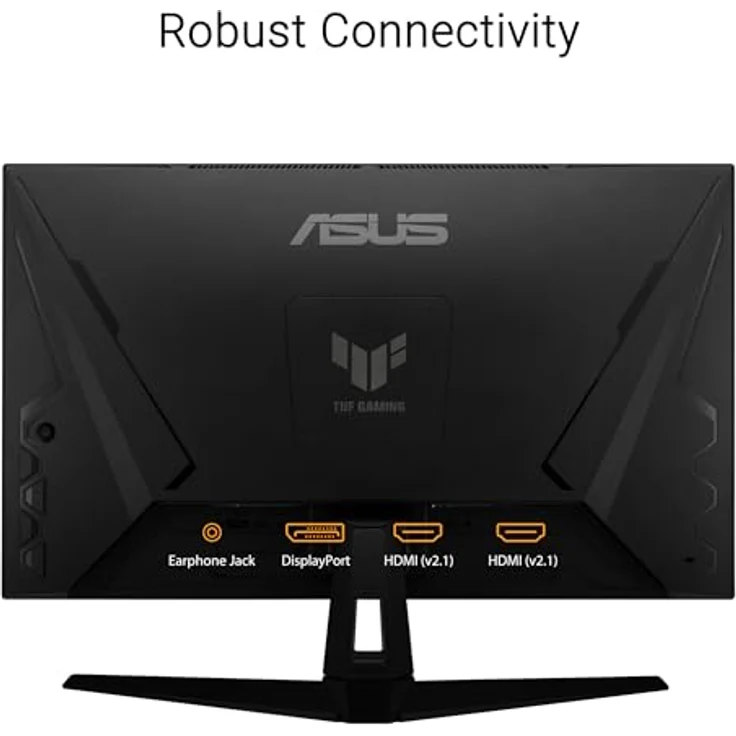 ASUS TUF Gaming VG27UQ1A - 27 Zoll 4K UHD Monitor - 160 Hz, 1ms GtG, FreeSync, G-Sync, Adaptive Sync, ELMB, HDR10 - Fast-IPS Panel, 16:9, 3840x2160, DisplayPort, HDMI, Speaker - Schwarz – Bild 5