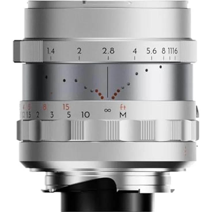 THYPOCH Simera 35mm f1.4 ASPH. für Leica M Mount, silbernes Vollformat-Objektiv mit Blendenöffnung f1.4 und Naheinstellgrenze von 0,45 m – Bild 2