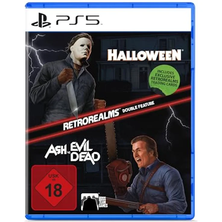 Nighthawk Halloween & Ash vs Evil Dead - RetroRealms Double Feature PS5-Games - 16-Bit-Pixelart-Grafik und geisterhaft-nostalgischer Soundtrack, inkl. Einzelhandel-Bonus – Bild 1
