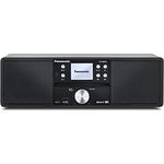 Panasonic SC-DM202EG-K Kompaktes Micro HiFi Stereosystem mit CD, DAB+/FM Radio, USB und Bluetooth, 24W Lautsprechern, Fernbedienung, 2,4 Zoll TFT LCD-Display, EQ-Einstellungen, Schwarz.