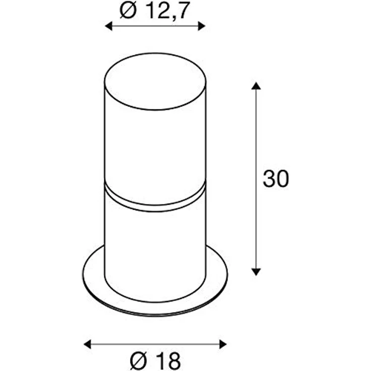 SLV Stehleuchte ROX ACRYL 30 Pole / Außen-Beleuchtung für Wege, Wände, Eingänge, LED Outdoor Garten-Lampe / E27 IP44 20.0W edelstahl, 1001488, silber, 30cm – Bild 5
