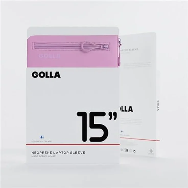 Golla Laptop Tasche, Wasserdichter Neopren Sleeve, Elegante Laptophülle für MacBook, Asus und mehr, 15 Zoll, Pastel Lilac – Bild 2