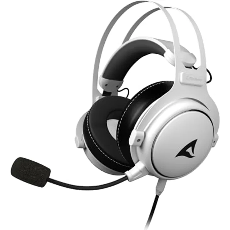 Sharkoon Skiller SGH50 Weiß, Hi-Res Audio Gaming Headset, Ohrumschließend