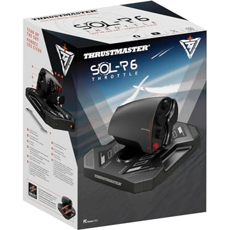 Thrustmaster SOL-R 6, Kabelgebundener Joystick für PC mit 14 Tasten und Gasregler – Bild 6