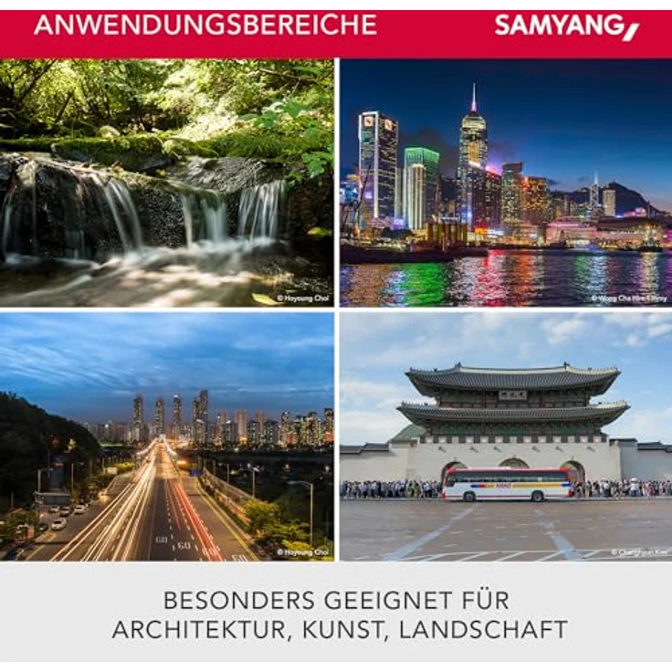 Samyang 35-1,5 Objektiv Video DSLR II Canon EF manueller Fokus Videoobjektiv 0,8 Zahnkranz Gear, Weitwinkelobjektiv schwarz – Bild 5