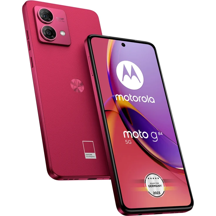Motorola moto g84 5G Smartphone, 256 GB Speicherplatz, 50 MP Kamera in Veganem Leder – Bild 1