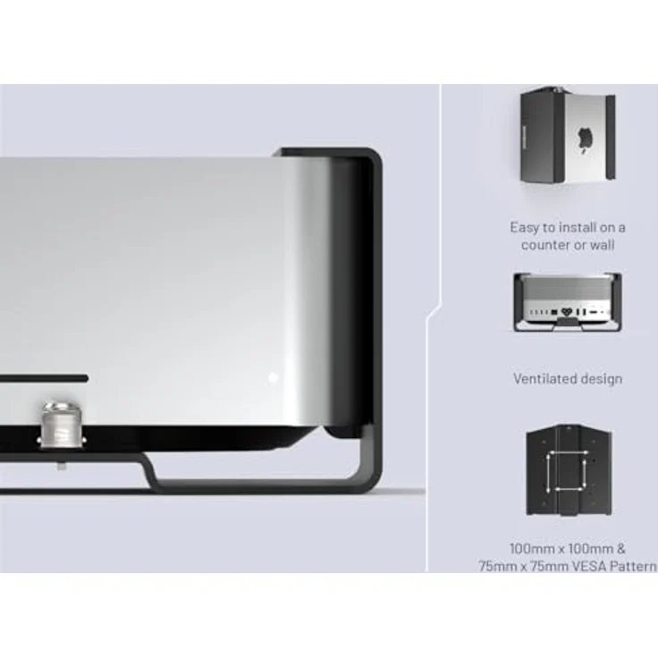 Compulocks MSBKT01, Sicherheitskabel für Mini PC, schwarz, aus Aluminium, mit Schloss und integriertem Kabelmanagement – Bild 6