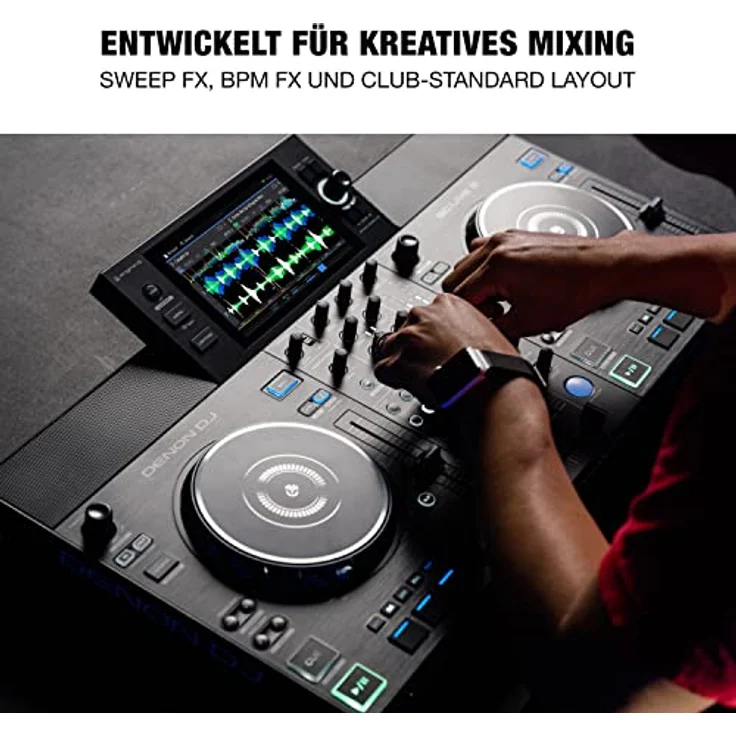 Denon DJ SC LIVE 2 - Standalone DJ-Controller mit Amazon Music Streaming, 7" Touchscreen, WLAN, Lautsprechern, Serato DJ & Virtual DJ Support – Bild 5