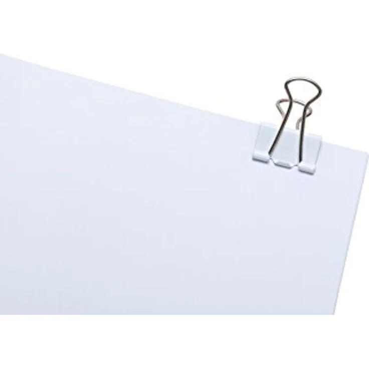 Maul Original Mauly Klemmer (12 Stück) 19 mm | Befestigung mit 7 mm zum Klemmen von bis zu 70 Blatt Papier | vielseitig einsetzbar | Weiß – Bild 4
