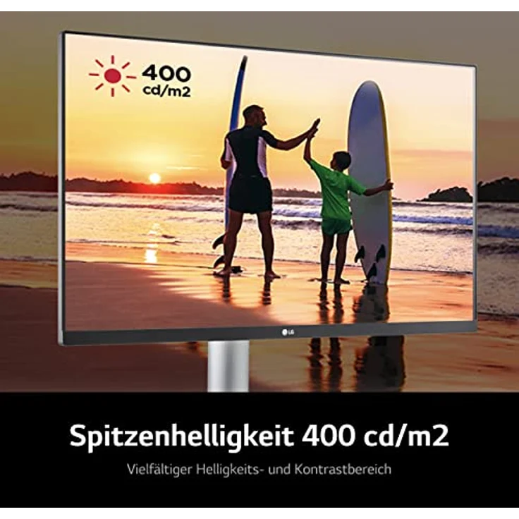 LG Electronics 27UP650P-W 4K UHD 27'' (68cm), VESA DisplayHDR™ 400, AMD FreeSync™, IPS with DCI-P3 95%, HDR10, 5ms GtG - Weiß – Bild 5