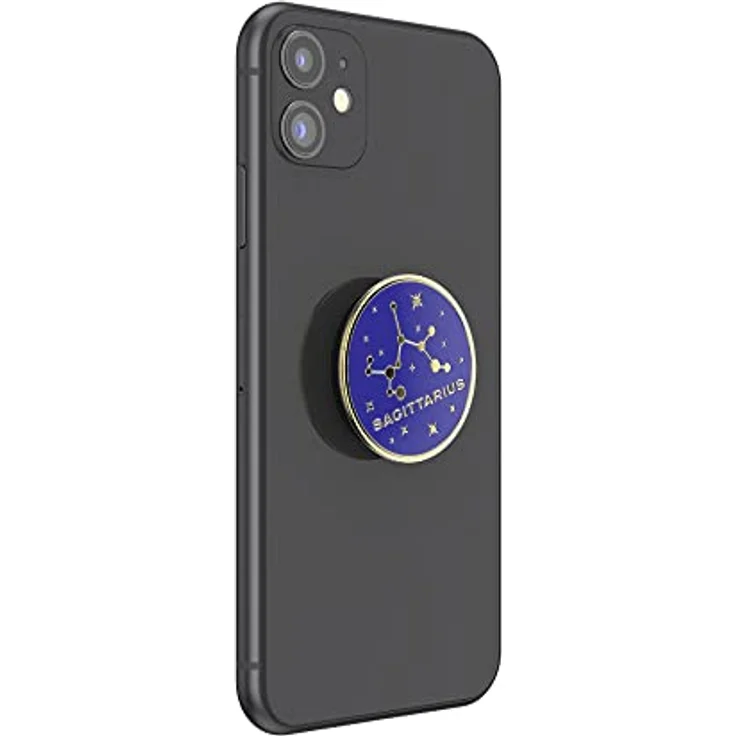 PopSockets: PopGrip - Ausziehbarer Sockel und Griff mit einem Austauschbarem Top für Smartphones und Tablets - Enamel Zodiac Sagittarius – Bild 5