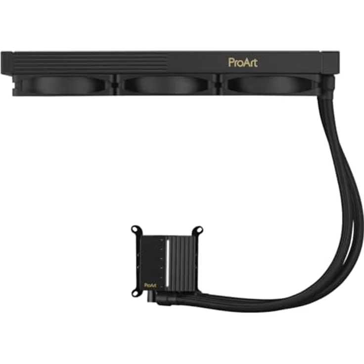 ASUS ProArt LC 360 All-in-One Flüssig-CPU-Wasserkühlung (mattschwarz, 3x Alphacool Apex Stealth Metal Power-Lüfter, Systemstatusanzeige, 3000 U/min, leiser Betrieb) – Bild 5
