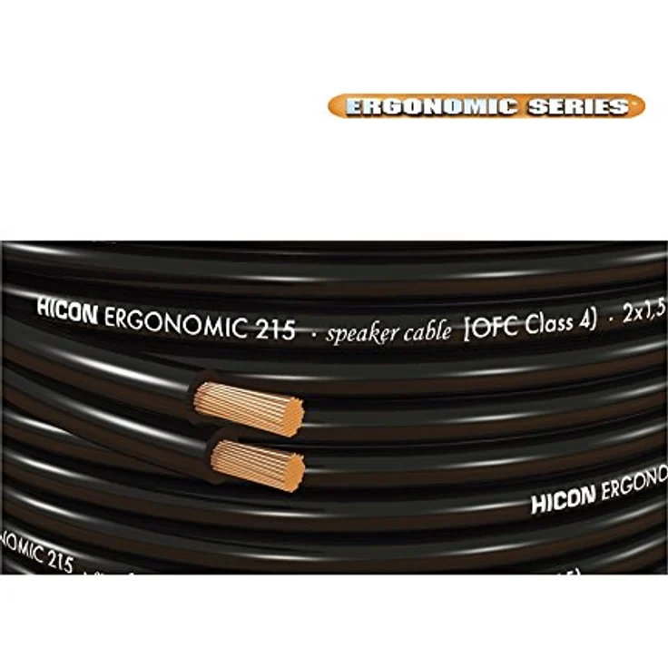 Hicon HIE-215-3000 Lautsprecherkabel Ergonomic 2 x 1.50mm² Schwarz 30m – Bild 3
