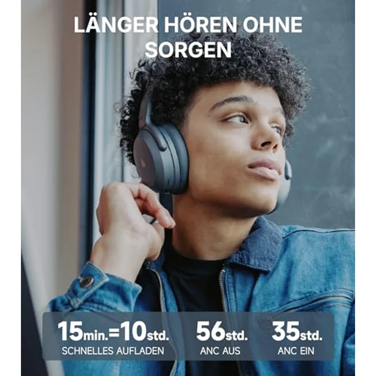 Edifier WH700NB Pro Kabellose Over-Ear Kopfhörer mit Rauschunterdrückung und AI-Klaren Anrufen - Grau – Bild 5