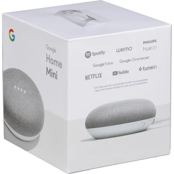 Google Home Mini Sprachassistent Kreide – Bild 9