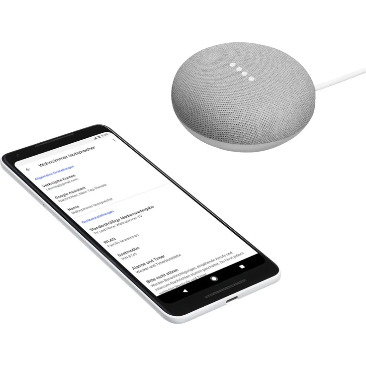 Google Home Mini Sprachassistent Kreide – Bild 6