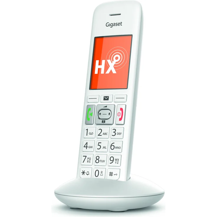 Gigaset E370HX IP Telefon, FRITZ!Box kompatibel, schnurlos mit großen Tasten, Seniorentelefon mit SOS-Funktion, einfache Bedienung, Farbdisplay, Mobilteil, weiß – Bild 4
