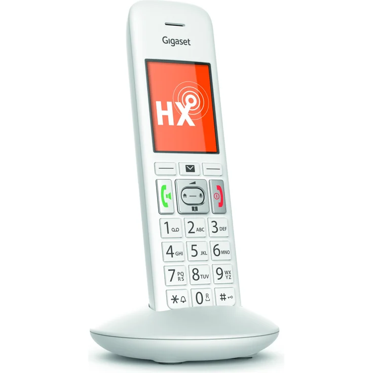 Gigaset E370HX IP Telefon, FRITZ!Box kompatibel, schnurlos mit großen Tasten, Seniorentelefon mit SOS-Funktion, einfache Bedienung, Farbdisplay, Mobilteil, weiß – Bild 3