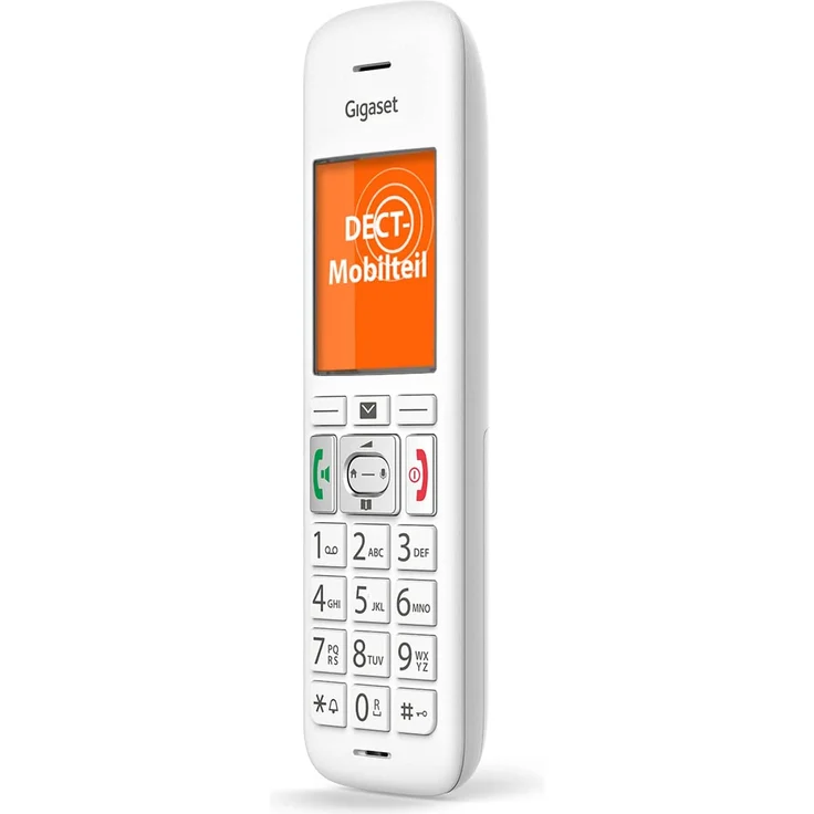 Gigaset E370HX IP Telefon, FRITZ!Box kompatibel, schnurlos mit großen Tasten, Seniorentelefon mit SOS-Funktion, einfache Bedienung, Farbdisplay, Mobilteil, weiß – Bild 7