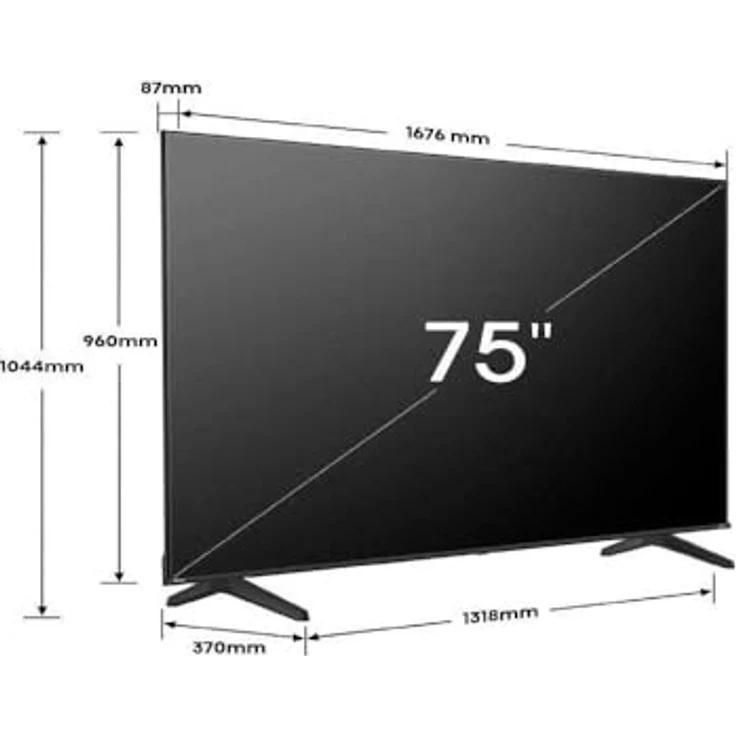 Hisense 75A6N, 75 Zoll 4K UHD LED Smart TV mit HDR, Sprachsteuerung und Quad Core-Prozessor – Bild 6