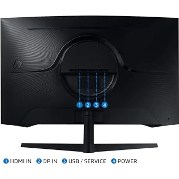 Samsung Odyssey G55C (32“) QHD Gaming Monitor, 32" Schwarz – Bild 4