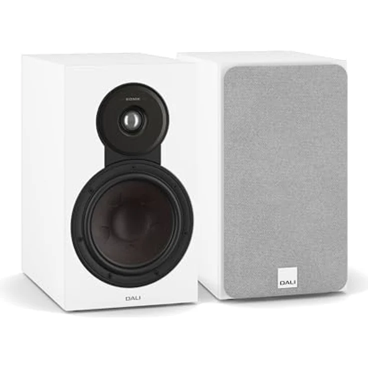 DALI SONIK 3, Kompakter 2-Wege Regallautsprecher (Paar) mit 7″ Clarity Cone Holzfasermembran, 29 mm Gewebekalotte, SMC Technologie – Weiß – Bild 1