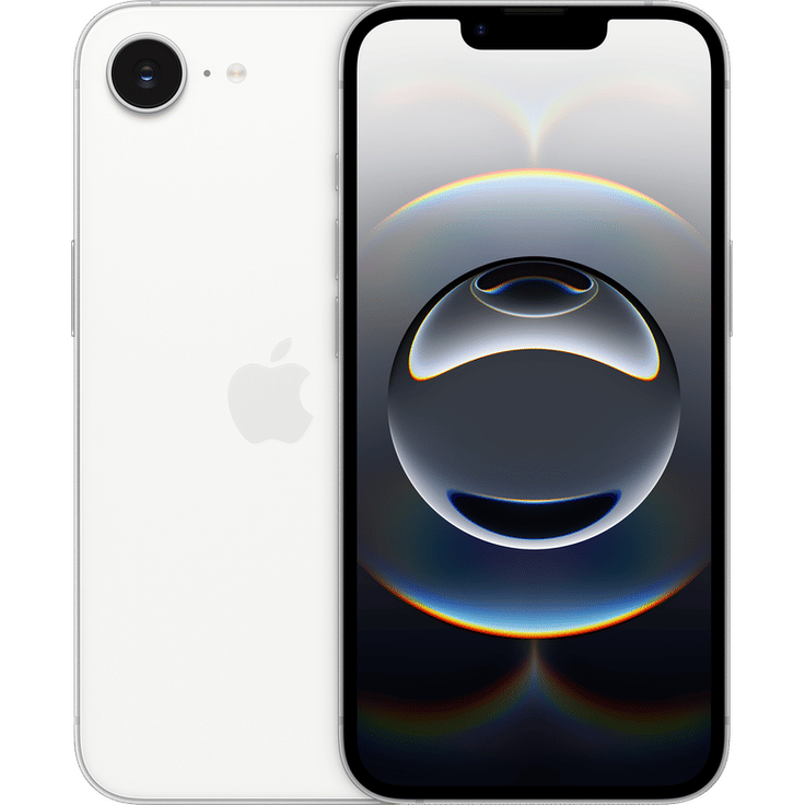 Apple iPhone 16e, 128 GB, Weiß – 6,1" OLED, 48 MP Kamera, iOS 18, 8 GB RAM, 5G, 3.279 mAh Akku – Bild 1