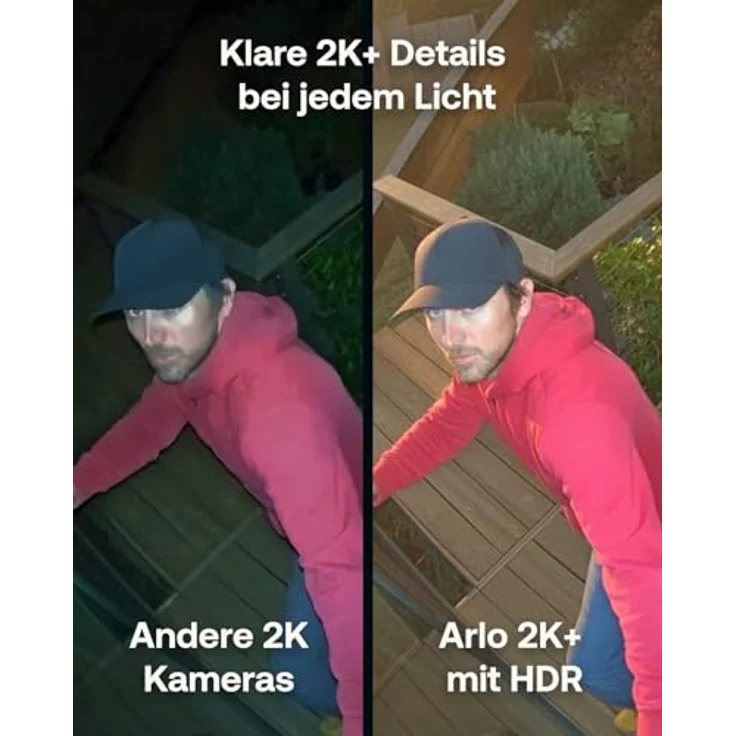 Arlo Pro 6 Überwachungskamera Aussen, Kabellos, 2K+HDR, Farb-Nachtsicht, 160° Blickwinkel, integrierter Scheinwerfer und Sirene, Zwei-Wege Audio, mit Arlo Secure Testzeitraum, 1er Set, Weiß – Bild 2