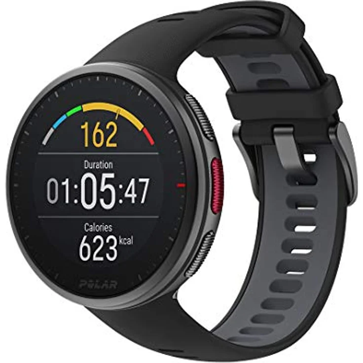 Polar Silikon-Armband Vantage V2 22 mm Schwarz S-L, Ersatzarmband mit erstklassiger Passform und optimierter Pulsmessung – Bild 3