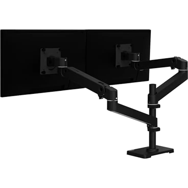 Ergotron LX Pro Dual, Monitor Halterung für 2 Monitore bis 27", ergonomisches Design, Schwarz – Bild 3